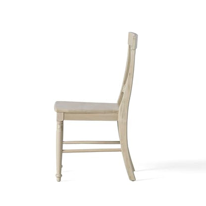 Christopher Knight Home Rovie Acacia Wood Dining Chairs, 2-Pcs Set, Antique White
