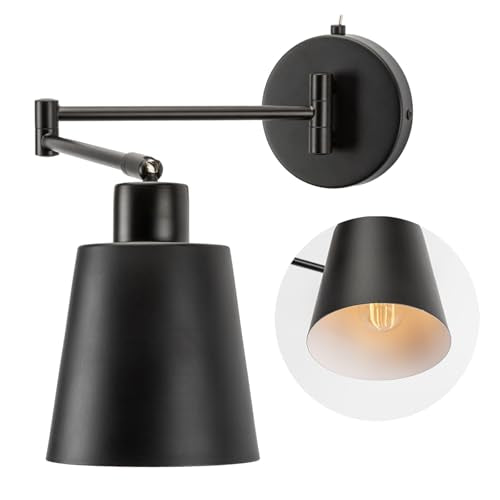 OSYNNIQ Wall Sconce Light with Adjustable Swing Arm for Bedside Reading (Style 1) - size: STYLE 1