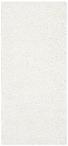 SAFAVIEH California Shag Collection Accent Rug - 2' x 3', White, Non-Shedding & Easy to Clean, Ultra Plush Thick Pile, Ideal for Living Room, Bedroom, Dining Space (SG151-1010) - color: White, size: 2' x 3' (Rectangular)