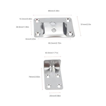 Heavy Duty Removable Folding Table Bracket, Adjustable Wall Mount | Space Saving Configuration, Easy Installation Structure, RV Yacht Marine Applications, Compact Storage Solution