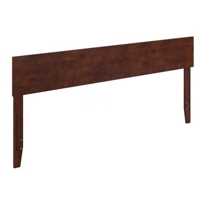 AFI, Orlando King Adjustable Modern Solid Wood Panel Headboard, Walnut - color: Walnut, size: King (U.S. Standard)