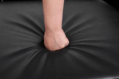 ERYE 99-Inch Oversized U Shaped Sectional Sofa 6 Seat Modular Storage Sofa Couch W/Deep Seat,Pet Friendly Faux Leather Upholstered Convertible Sleeper Sectional Couch with Ottomans - color: Black 99"