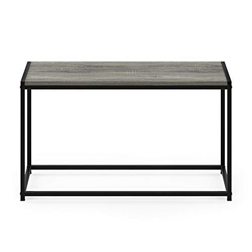 FURINNO Camnus Modern Living Coffee Table, French Oak Grey - color: French Oak Grey, size: Rectangular, 30"W