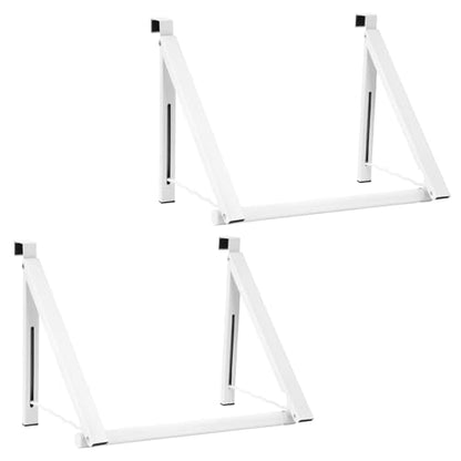 Optish Foldable Over The Door Clothes Hanger, Space Saving Small Clothes Rack Door Hangers for Clothing, 2Pack, White - size: 2 Pack