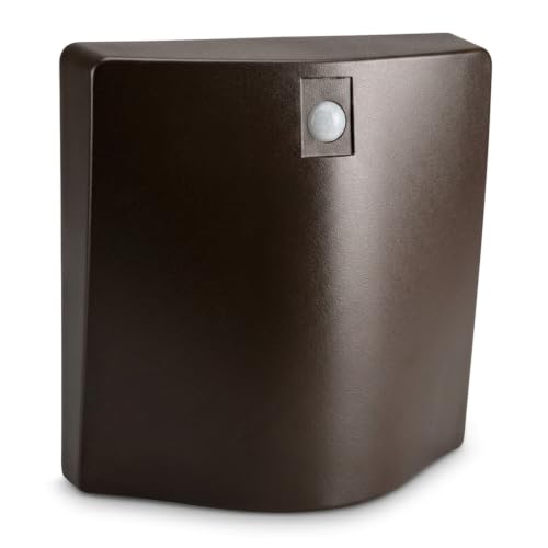 LED Emergency Wall Pack Light, Battery Backup, Photocell Sensor | Outdoor Waterproof, With Self Test, Commercial Exterior Aluminum Emergency Light, 120 277V, UL 924 Wet Location, IP65 - color: Brown, size: 1