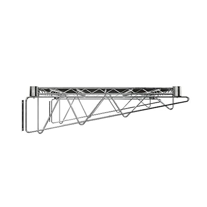 24" x 24" Chrome Wire Wall Mount Shelf - color: Chrome, size: 24" x 24"