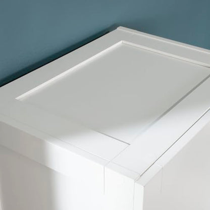 Sauder Miscellaneous Tall Storage Cabinet, Kitchen Pantry, Single Door with Adjustable Shelves, White Finish - color: White
