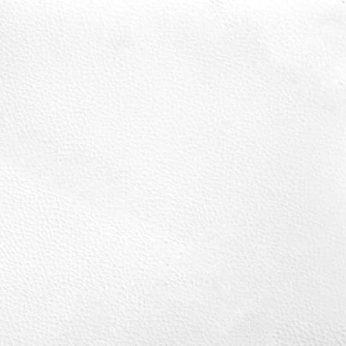 Viana Headboard Cushion, 53.9 inch Upholstered Bed Backrest Support, Faux Leather Wall-Mounted Pillow for 54 inch Mattress, White
