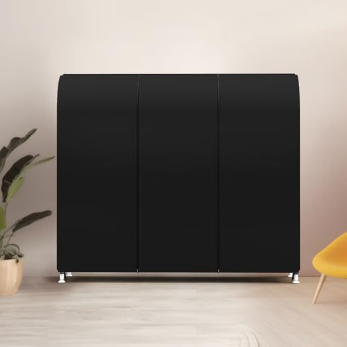 Zilink Garment Rack Cover Large Garment Bags Protector 72 in, Black | Dustproof, Breathable, 2 Durable Zippers, Clothes Rack Cover, Cothing Rack with Cover for Garment Rack (Rack Not Included) - size: 72"L x 20"W x 60"H - Black