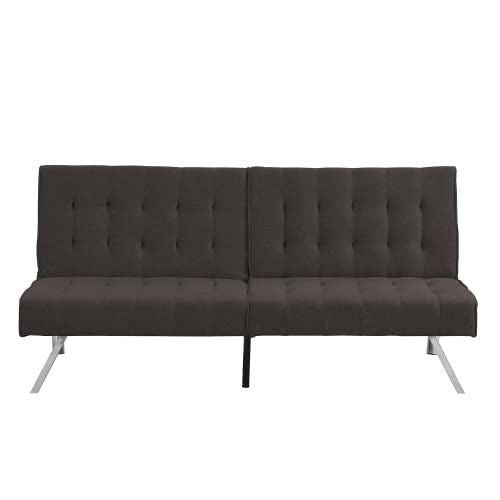 anwickjeff Futon Sofa Bed, Modern Convertible Armless Sleeper Couch Loveseat Sofa Sleeper Daybed for Studio, Apartment, Office, Small Space, Compact Living Room,68.1”x 32.9”x 32.3” (Espresso) - color: Espresso