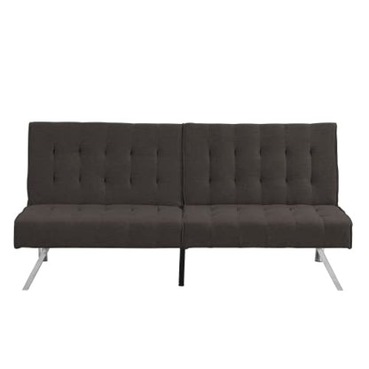 anwickjeff Futon Sofa Bed, Modern Convertible Armless Sleeper Couch Loveseat Sofa Sleeper Daybed for Studio, Apartment, Office, Small Space, Compact Living Room,68.1”x 32.9”x 32.3” (Espresso) - color: Espresso