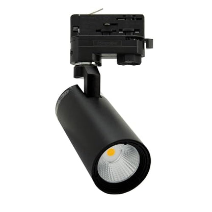 UPO 4-LED Track Lighting kit,Super Bright 12W 3000lm/3000K 24°Beam,Ceiling Spot Lighting for Kitchen, Living Room, Bedroom, Adjustable Track Head Easy Installation, LED Bulbs Included, Black - color: 3000k black