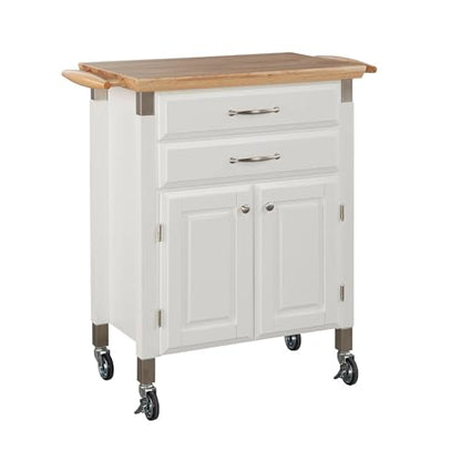 homestyles Dolly Madison Off-White Kitchen Cart - color: Off White