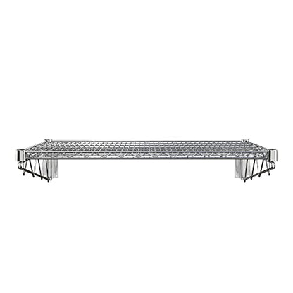 24" x 36" Chrome Wire Wall Mount Shelf - color: Chrome, size: 24" x 36"