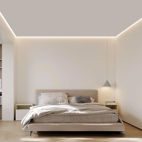40ft White LED Strip Lights with Remote, 6500K Dimmable 12V LED Light Strip, 720 LEDs Flexible Cuttable Tape Lights for Bedroom Kitchen Cabinet Ceiling Lighting - size: 40ft-White Light Strip