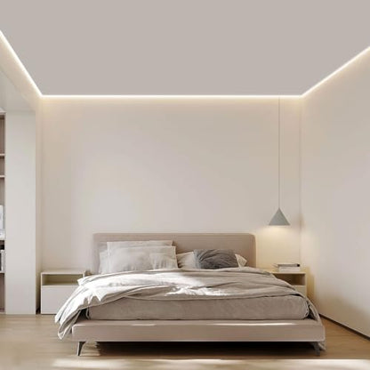 40ft White LED Strip Lights with Remote, 6500K Dimmable 12V LED Light Strip, 720 LEDs Flexible Cuttable Tape Lights for Bedroom Kitchen Cabinet Ceiling Lighting - size: 40ft-White Light Strip
