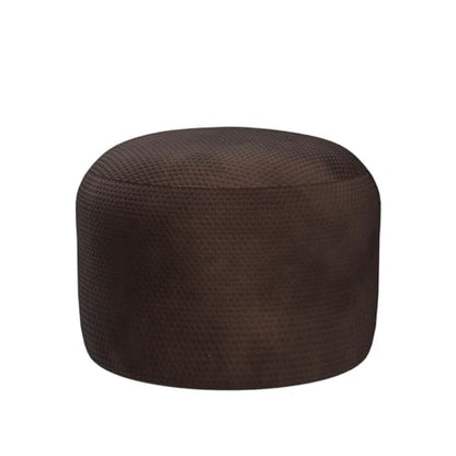 Asuprui Pouf Ottoman Unstuffed Round Poof Seat Foot Stool Ottoman Foot Rest No Filler 20x20x12 Inches Fuzzy Chair Floor Pouf Storage for Living Room Bedroom Coffee