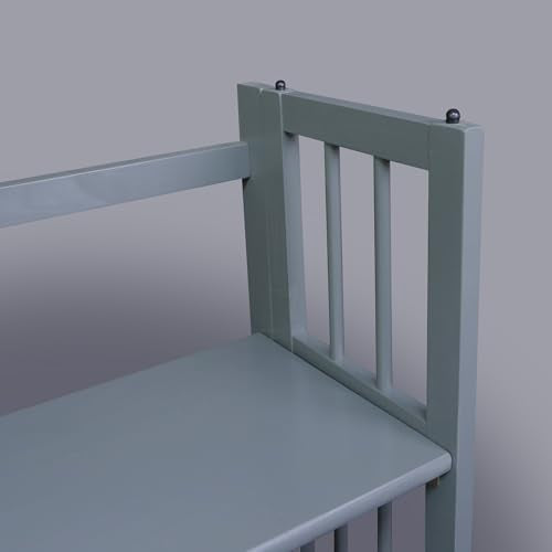 Casual Home 3-Shelf Folding Stackable Bookcase (27.5" Wide)-Slate Gray - color: Slate Gray, size: 3-Shelf Stackable