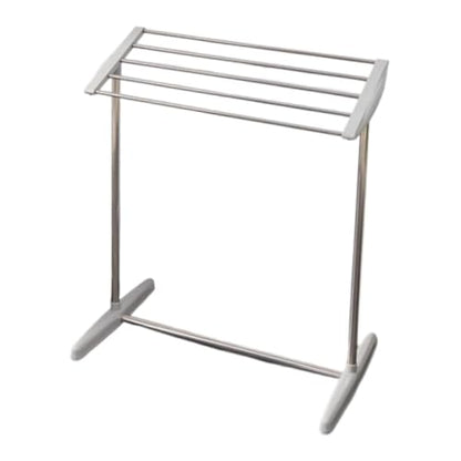 Fenteer Stainless Steel Clothes Drying Rack, 24.4 x 14.2 x 27.6 in Freestanding Laundry Rack for Indoor and Balcony Use