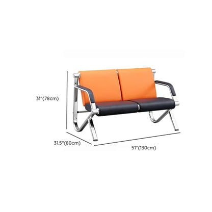 LITFAD Modern Simple Style Reception Sofa Waterproof Single Sofa with Soft Seat, Arms & Alloy Legs, Leisure Sofas for Living Room Hotel Office, Loveseat, 1 Piece - color: 1 Piece - Loveseat