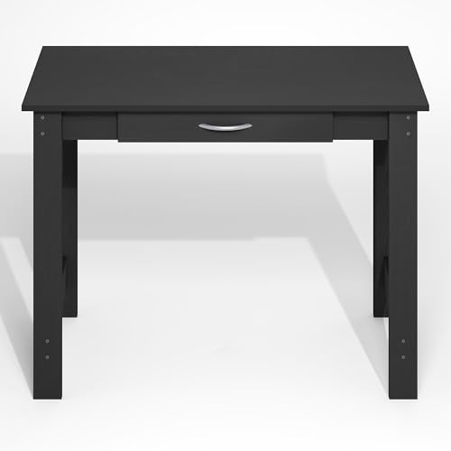 Furinno Jaya Desk, 39.2 Wide Computer Desk with Drawer, Darkwood | Office Desk, Writing Desk, for Home Office, Bedroom, Living Room - color: Darkwood, size: 39" Wide New