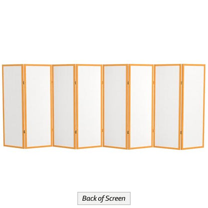 Red Lantern 4 ft. Short Window Pane Shoji Screen - Honey - 8 Panels - color: Honey, size: 8 Panels