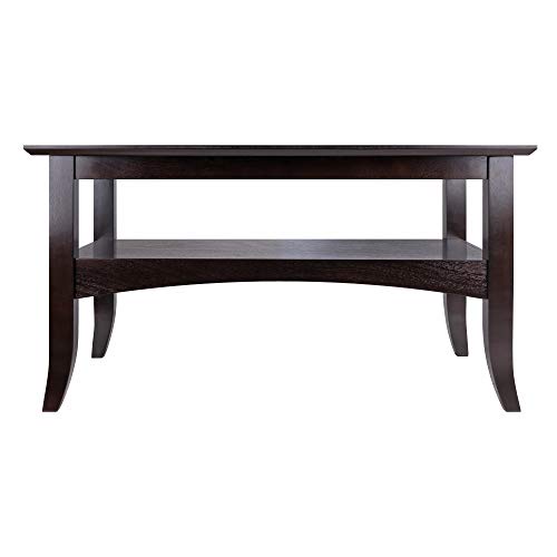 Winsome 23133 Camden Coffee Table, 18.9x33.86x18.11 | Small Table with Storage, Practical and Elegant Living Room Decor, Stylish Furniture Essentials for New Homes, Apartments
