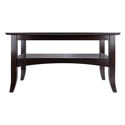 Winsome 23133 Camden Coffee Table, 18.9x33.86x18.11 | Small Table with Storage, Practical and Elegant Living Room Decor, Stylish Furniture Essentials for New Homes, Apartments