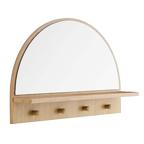 Modway EEI-6350-OAK Moonbeam Arched Mirror, Oak - color: Oak