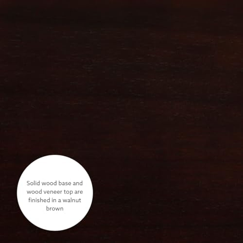 Linon 36 inch Height Pub Claridge Table, Walnut Counter - color: Walnut, size: Counter Height