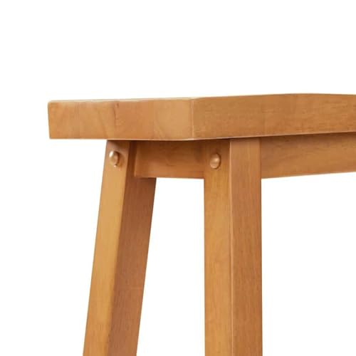 Boraam Sonoma Counter Height Backless Bench - Honey Oak Finish - color: Honey Oak Finish