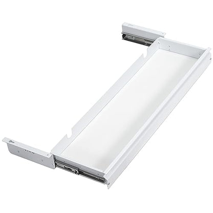 VIVO Large 33 inch Under Desk Slide Out Storage Drawer Organizer, White, DESK-DR33-W - color: White