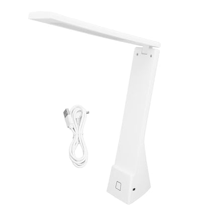 LED Desk Lamp with USB Charging Port, Adjustable Brightness and Touch Control, Foldable Home Office Table Lamp for Reading and Work