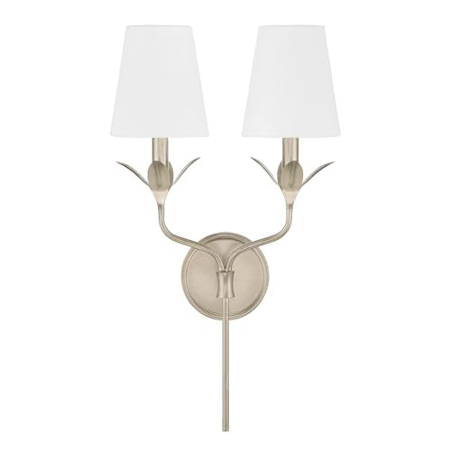 Crystorama Broche 2 Light Antique Silver Sconce - color: Antique Silver, size: Width: 12 Inches
