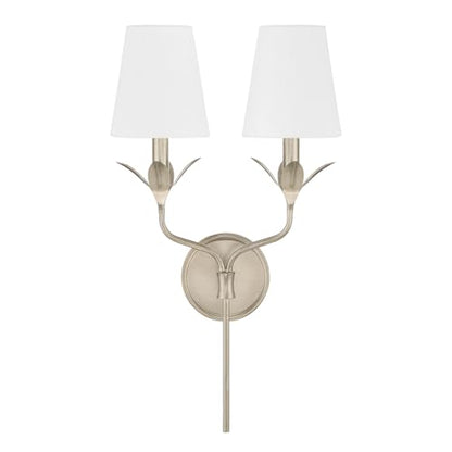 Crystorama Broche 2 Light Antique Silver Sconce - color: Antique Silver, size: Width: 12 Inches