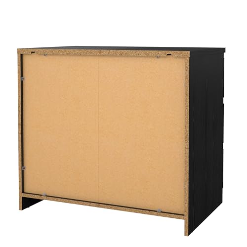Tvilum Scottsdale 3 Drawer Chest in Black Woodgrain - color: Black Woodgrain