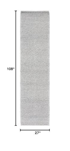 SAFAVIEH Natura Collection Runner Rug - 2'3" x 9', Silver, Handmade Wool Blend, Textured Design, Ideal for Living Room, Bedroom, Dining Space (NAT425G) - color: Silver, size: 2'3" x 9' (Runner)