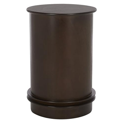 SAFAVIEH Furniture - Tabitha 1-Drawer Accent Table - Dark Chocolate - Solid Wood - Farmhouse Storage Design - Ideal for Living Room, Entryway, 17.7" W x 17.7" D x 26" H - Fully Assembled (AMH5712F) - color: Dark Chocolate