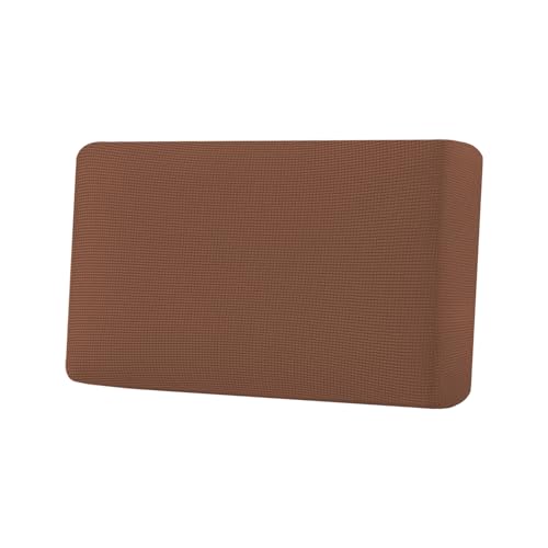 H.VERSAILTEX Super Stretch Individual Seat Cushion Covers Sofa Covers Couch Cushion Covers Slipcover Sets Thick Jacquard Textured Twill Fabric (1 Piece Loveseat Cushion Cover, Caramel) - color: Caramel, size: 1 Cushion Loveseat