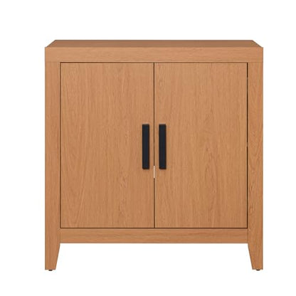 WAMPAT Buffet Cabinet with Storage, Kitchen Sideboard Cabinet with Door and Adjustable Shelf, Modern Farmhouse Credenza Wood Coffee Bar Table for Kitchen, Dining Room, Living Room, Mocha - color: Mocha