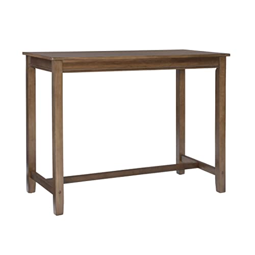 Linon Claridge Rustic Wood 36 inch Height Pub Table - color: Rustic Brown, size: Counter Height