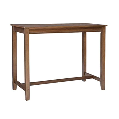 Linon Claridge Rustic Wood 36 inch Height Pub Table - color: Rustic Brown, size: Counter Height