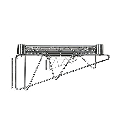 14" x 48" Chrome Wire Wall Mount Shelf - color: Chrome, size: 14" x 48"