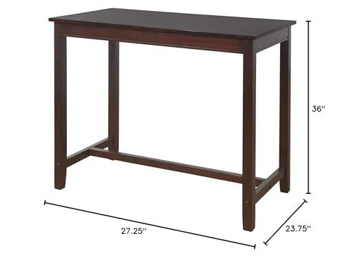 Linon 36 inch Height Pub Claridge Table, Walnut Counter - color: Walnut, size: Counter Height