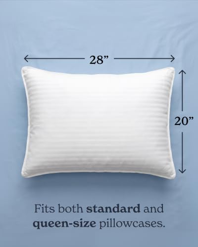 Beckham Hotel Collection Bed Pillows Standard/Queen Size Set of 2 | Original Soft Down Alternative Pillow for Sleeping, Soft Support for Back, Stomach or Side Sleepers - size: Queen / Standard