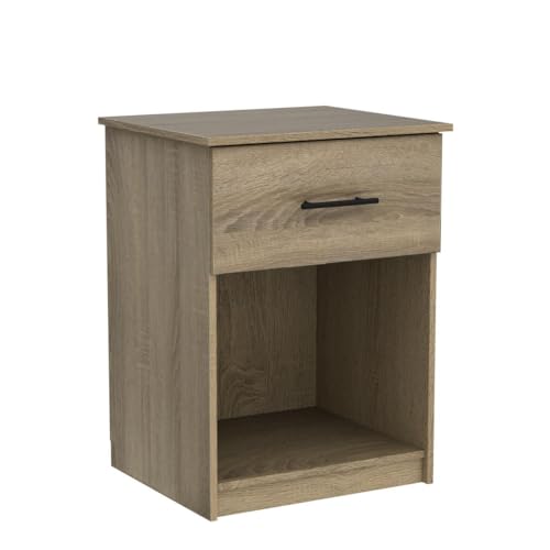 Furinno Tidur Nightstand, 2-Pack, French Oak Grey - color: French Oak Grey, style: 2-Pack Handle