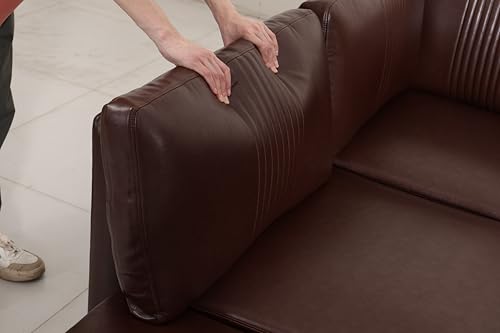 Flexible PU Modular Sofa, Convertible Shapes, Storage & Sleeper Function for Living Room-2seats