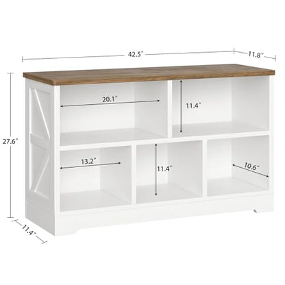 5 Cube Storage Organizer Bookshelf, Freestanding Open Cube Shelf/Storage, Book Shelf for Living Room, Home Office