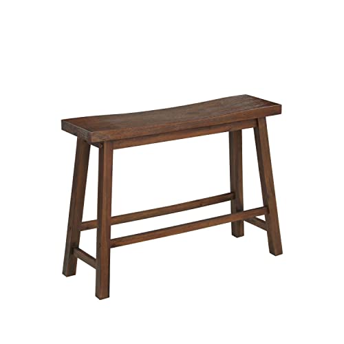 Boraam Sonoma Bench, 9"D x 33"W x 24"H, Chestnut - color: Chestnut