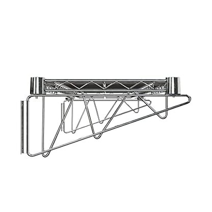 14" x 36" Chrome Wire Wall Mount Shelf - color: Chrome, size: 14" x 36"